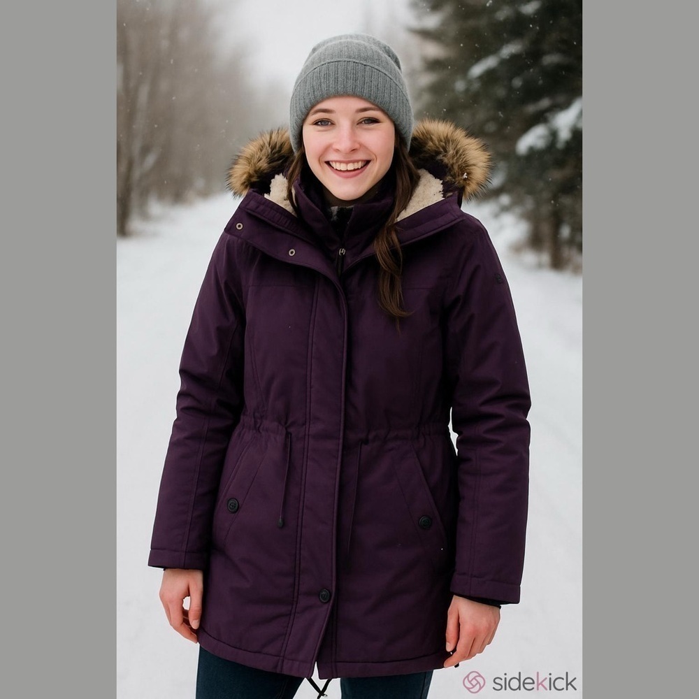 Helly Hansen Mayen Parka with Hood Colour Nightshade Purple Size XS